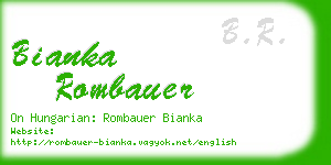 bianka rombauer business card